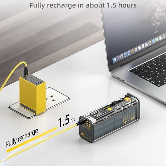 NIB Sealed Shargeek Storm 2 Portable Charger 100W 25600mAh Power Bank - Picture 3 of 16